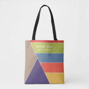MOSAIC rand triangles färgad I + dina idéer Tygkasse