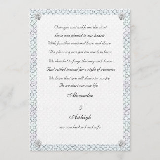 Mosaic Ro Elopement annons Meddelande