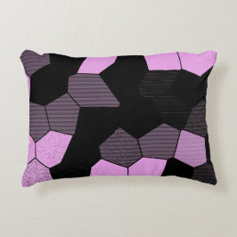 Mosaic Scan - Rosa/svart Prydnadskudde