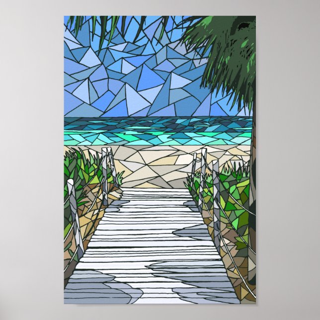 Mosaic Sea View 288 Poster (Framsidan)