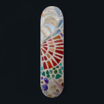 Mosaic Skateboard<br><div class="desc">Den här skateskorten är dekorerad med en snäcka mosaik mönster. Eftersom vi skapar vår egen teckning kommer du inte att hitta just den här bilden från andra designers. Original Mosaic © Michele Davies.</div>