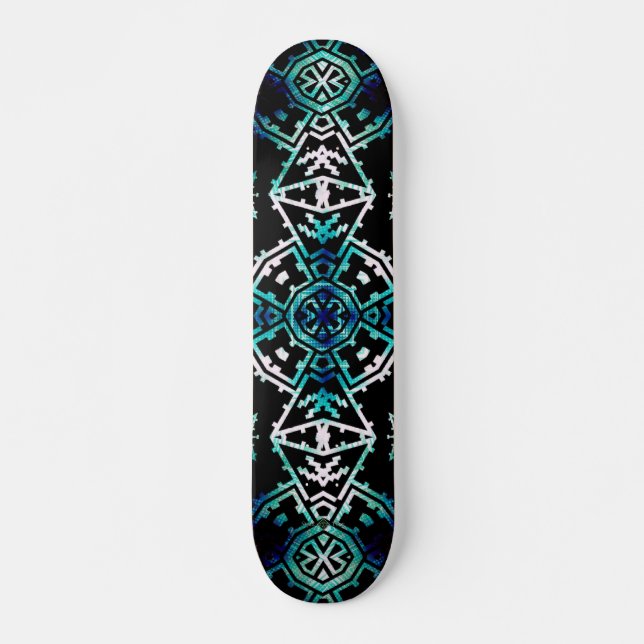 Mosaic Soundwave Cross Mini Skateboard Bräda 18,5 Cm (Framsida)