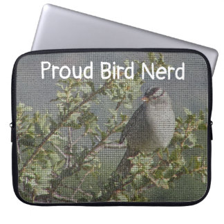 Mosaic Sparrow Avid Birder Proud Bird Nerd Laptop Fodral