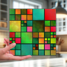 Mosaic Stached Glass Mönster Kitchen Bathroom Tile