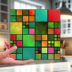 Mosaic Stached Glass Mönster Kitchen Bathroom Tile Kakelplatta