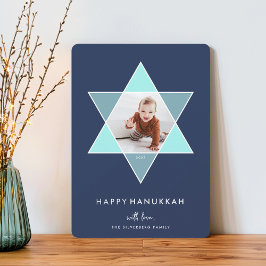 Mosaic Star | Hanukkah-fotokort Julkort