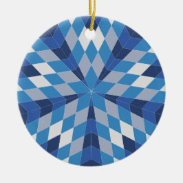 Mosaic Starburst (Mönster) Julgransprydnad Keramik