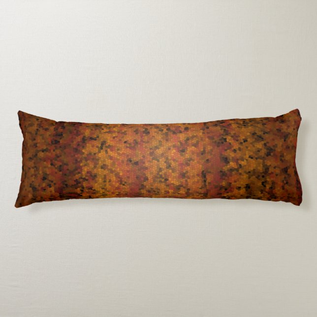 Mosaic stil design med varma toner kroppskudde (Framsidan)