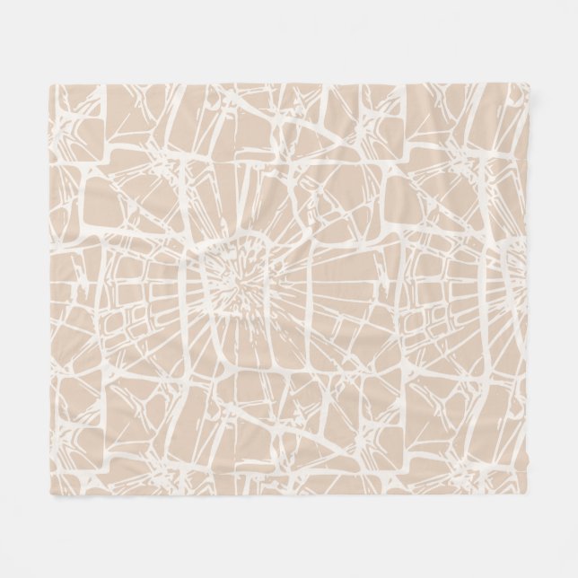 Mosaic Stollig Warm Neutralt Fleecefilt (Framsidan (Horisontell))