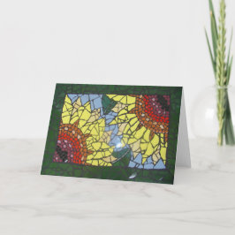 Mosaic Sunblommor Kort