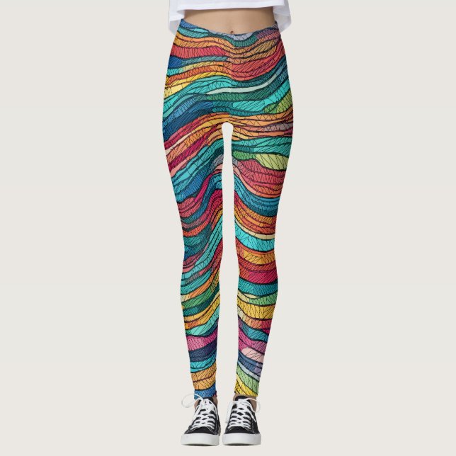 Mosaic Tide Leggings (Framsida)