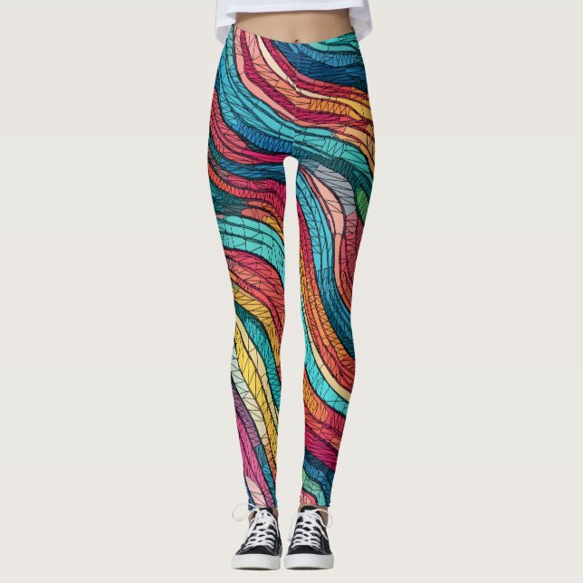 Mosaic Tide Leggings (Framsida)