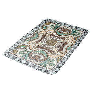 Mosaic Tile Mönster Bath Mat Badrumsmatta