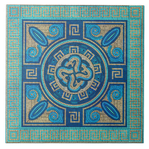 Mosaic Tile Ornament Kakelplatta
