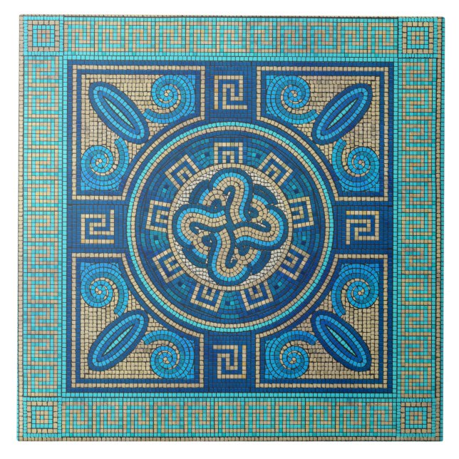 Mosaic Tile Ornament Kakelplatta (Framsidan)