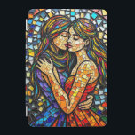 Mosaic Tile Stil Ai Art Romantic Embrace iPad Mini Skydd<br><div class="desc">HBT-tablett fodral. Ett sött romantiskt omfamnande med två kvinnor i ett unikt mosaiskt stil. Ai art som skildrar äkta kärlek.</div>