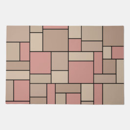 Mosaic Tiles Door Mat - Geometric Art