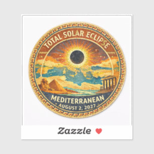 Mosaic Total solförmörkelse 2027 dekal