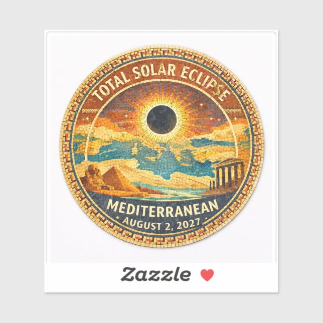Mosaic Total solförmörkelse 2027 dekal (Ark)