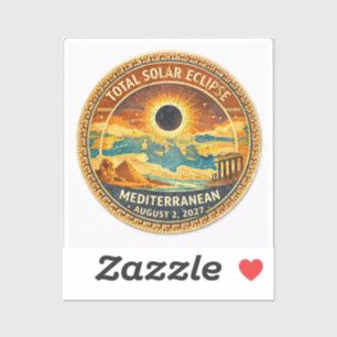 Mosaic Total solförmörkelse 2027 dekal