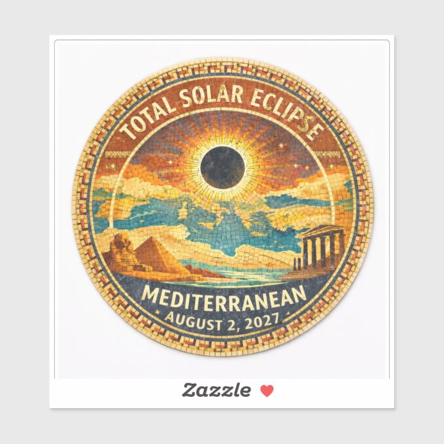 Mosaic Total solförmörkelse 2027 dekal (Ark)