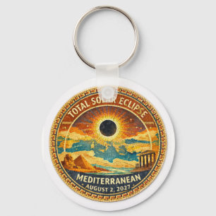 Mosaic Total Solförmörkelse 2027 dekal Nyckelring
