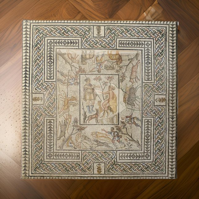 Mosaic Villelaure Grekiska Etruscan Roman Kakelplatta (Skapare uppladdad)