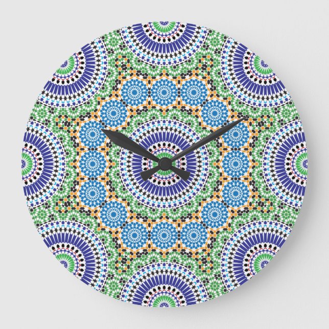 Mosaic Wall Clock Stor Klocka (Framsida)