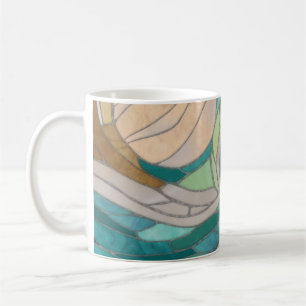 Mosaic Wave och Måne Kaffemugg