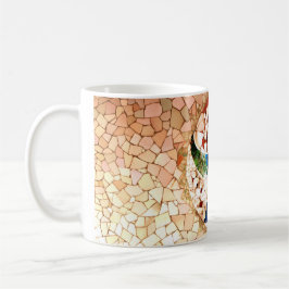 Mosaico abstracto piedras azulejo Gaudí Taza Kaffemugg