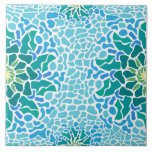 Mosaico Marino Kakelplatta<br><div class="desc">Patrón en forma de mosaico inspirado en el fondo marino. Corales geométricos en un bonito azulejo,  que dará a tu estancia un aire marino,  fresco y elegante.</div>