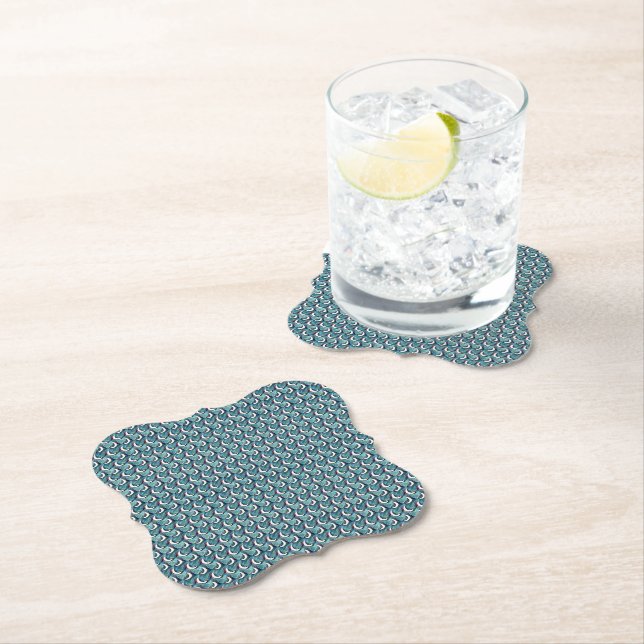 Mosaik Abstrakt Geometrisk Mönsterdesign 1321 Underlägg Papper (Insitu)