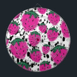 Mosaik Abstrakt Jordgubbar Terrazzo Mönster Darttavla<br><div class="desc">Designad av Dream Big Digital Design</div>