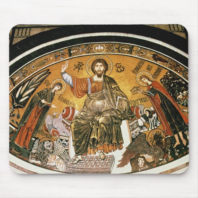 Mosaik av den Jesus Kristus med oskulden Musmatta (Framsidan)