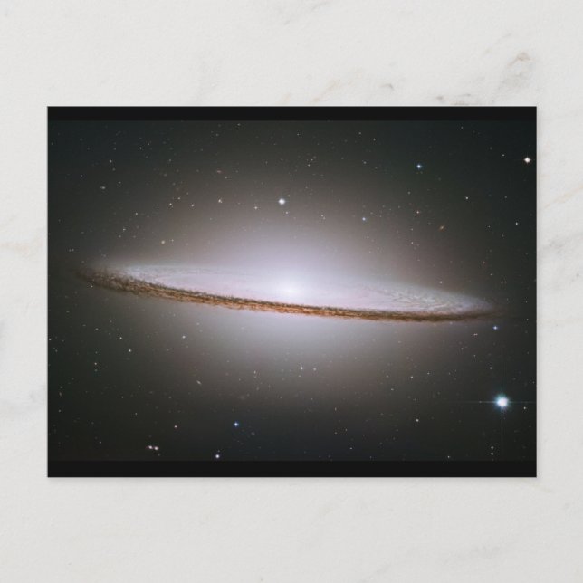 Mosaik av den majestätiska Sombrero Galaxy Vykort (Framsida)