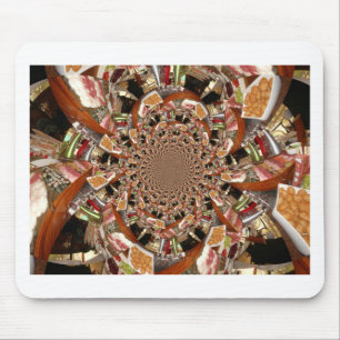 Mosaik av Sushi Brown Färg Musmatta
