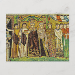 Mosaik av Theodora Byzantine-ortodoxa Icon Vykort