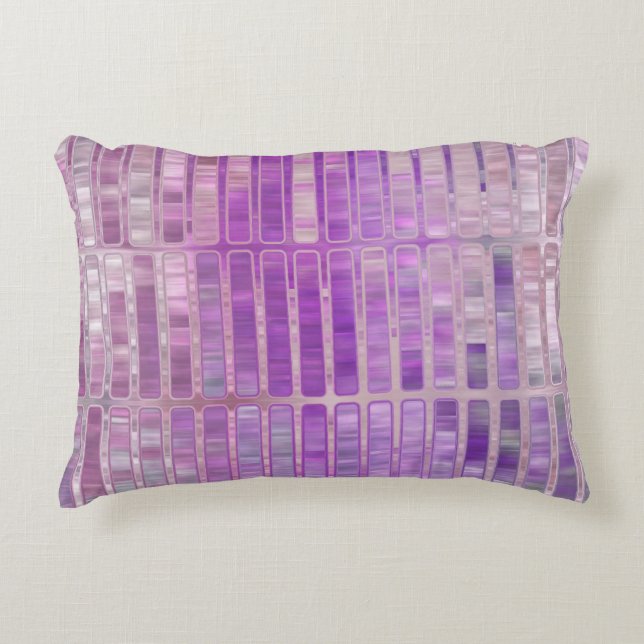 Mosaik bakgrund med ljussken abstrakt med glober prydnadskudde (Framsidan)