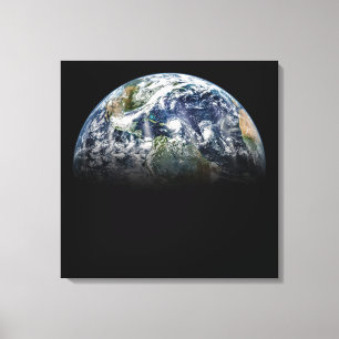 Mosaik-bild av planeten jord med 3 orkaner canvastryck