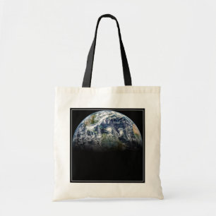Mosaik-bild av planeten jord med 3 orkaner tygkasse
