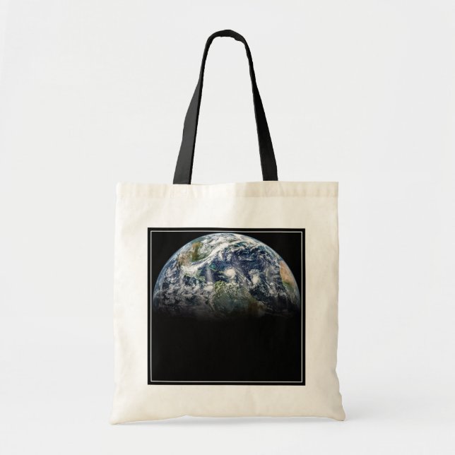 Mosaik-bild av planeten jord med 3 orkaner tygkasse (Framsidan)