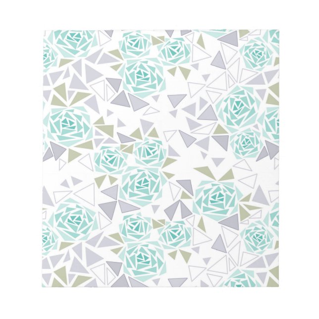 Mosaik, blommor anteckningsblock (Framsida)