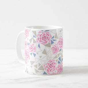Mosaik, blommor kaffemugg