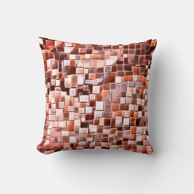 Mosaik Bubble Art / Sangria / Kudde (Framsida)