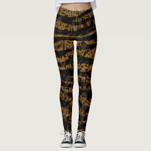 Mosaik Chic Elegant Safari Glam Djungel Leggings