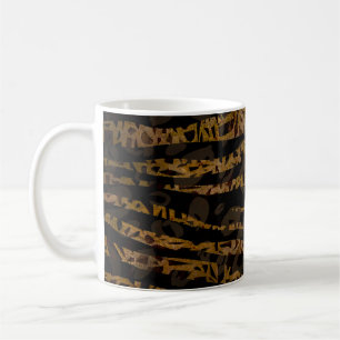 Mosaik Chic Elegant Safari Glam Djungel Parti Tryc Kaffemugg