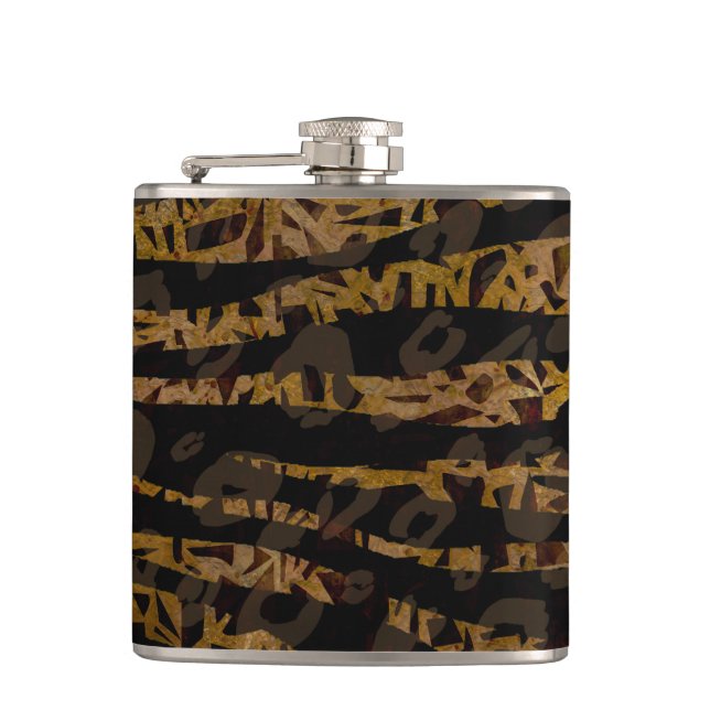 Mosaik Chic Elegant Safari Glam Djungeltryck Fickplunta (Framsidan)