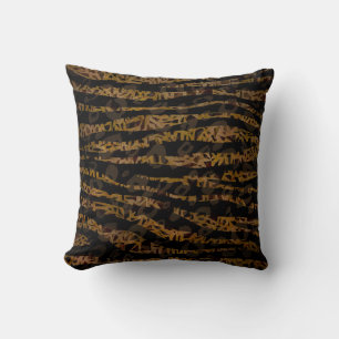 Mosaik Chic Elegant Safari Glam Djungeltryck Kudde