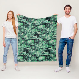 Mosaik för abstrakt av rustik grönt i nyans fleecefilt