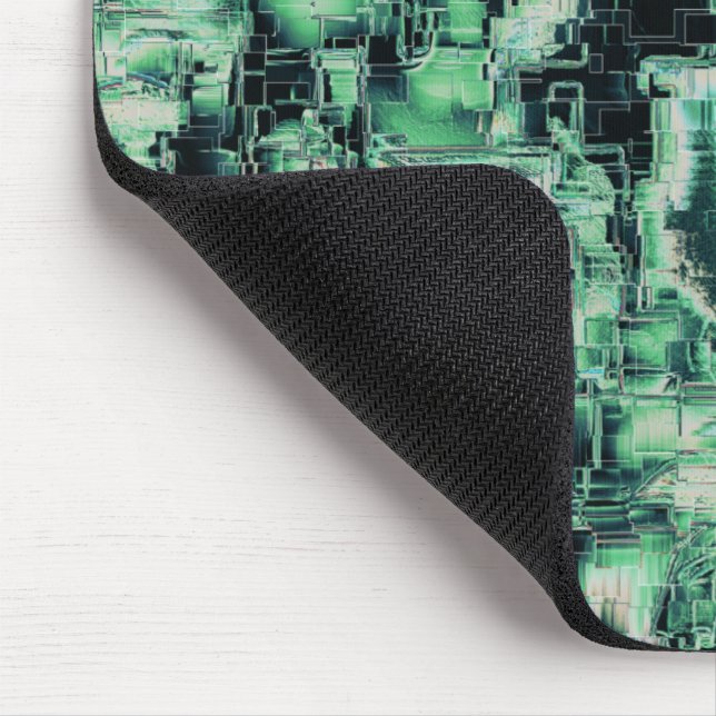 Mosaik för abstrakt av rustik grönt i nyans musmatta (Hörn)